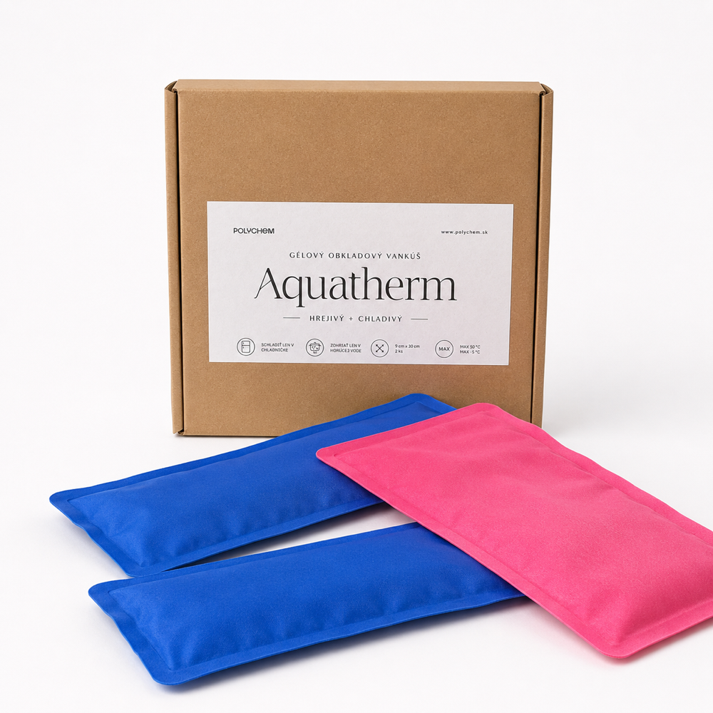 Aquatherm gélový obkladový vankúš — hrejivý a chladivý
